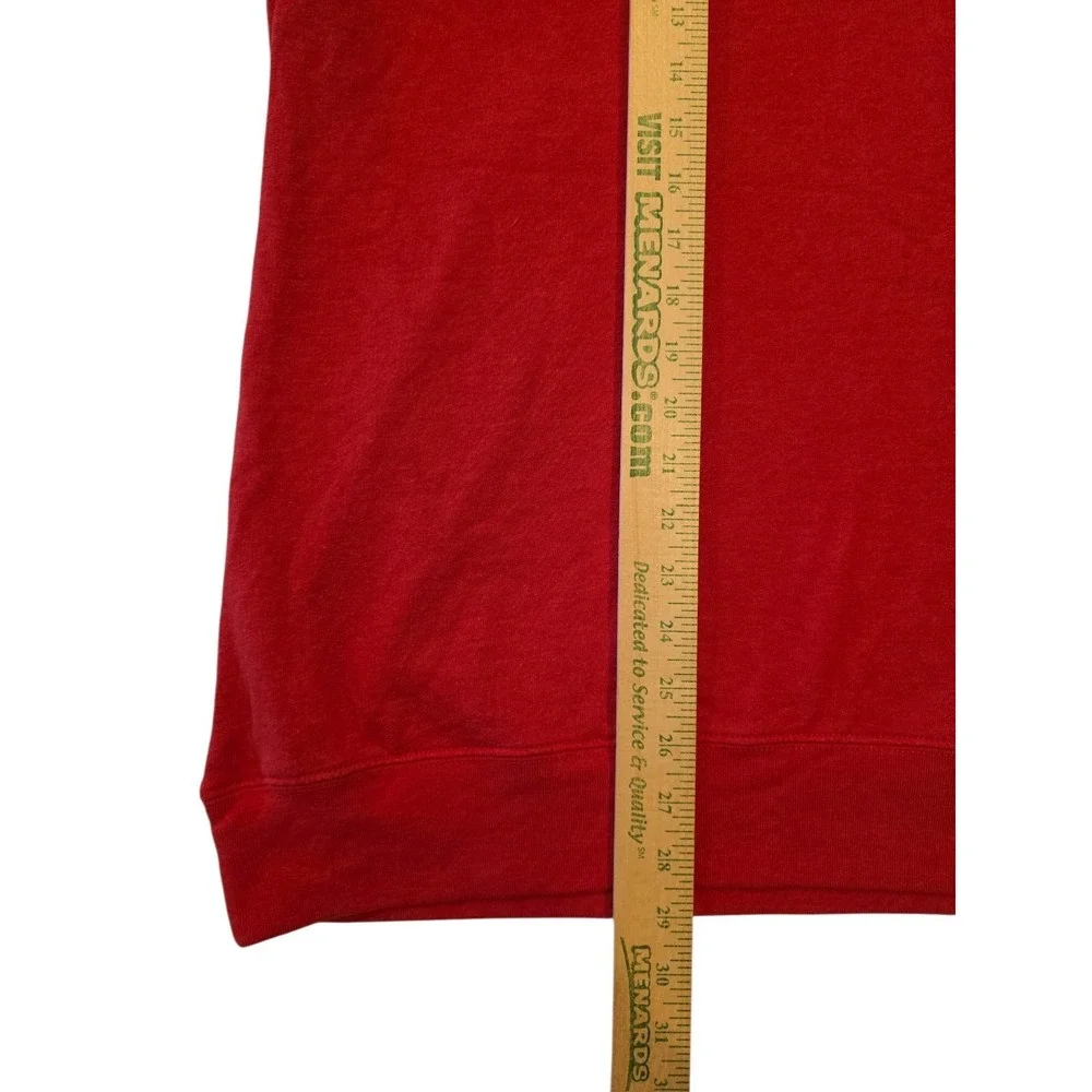 Chaps Ralph Lauren 1/4 Zip Pullover Heathered Red Sweater Mens XL Cotton Blend